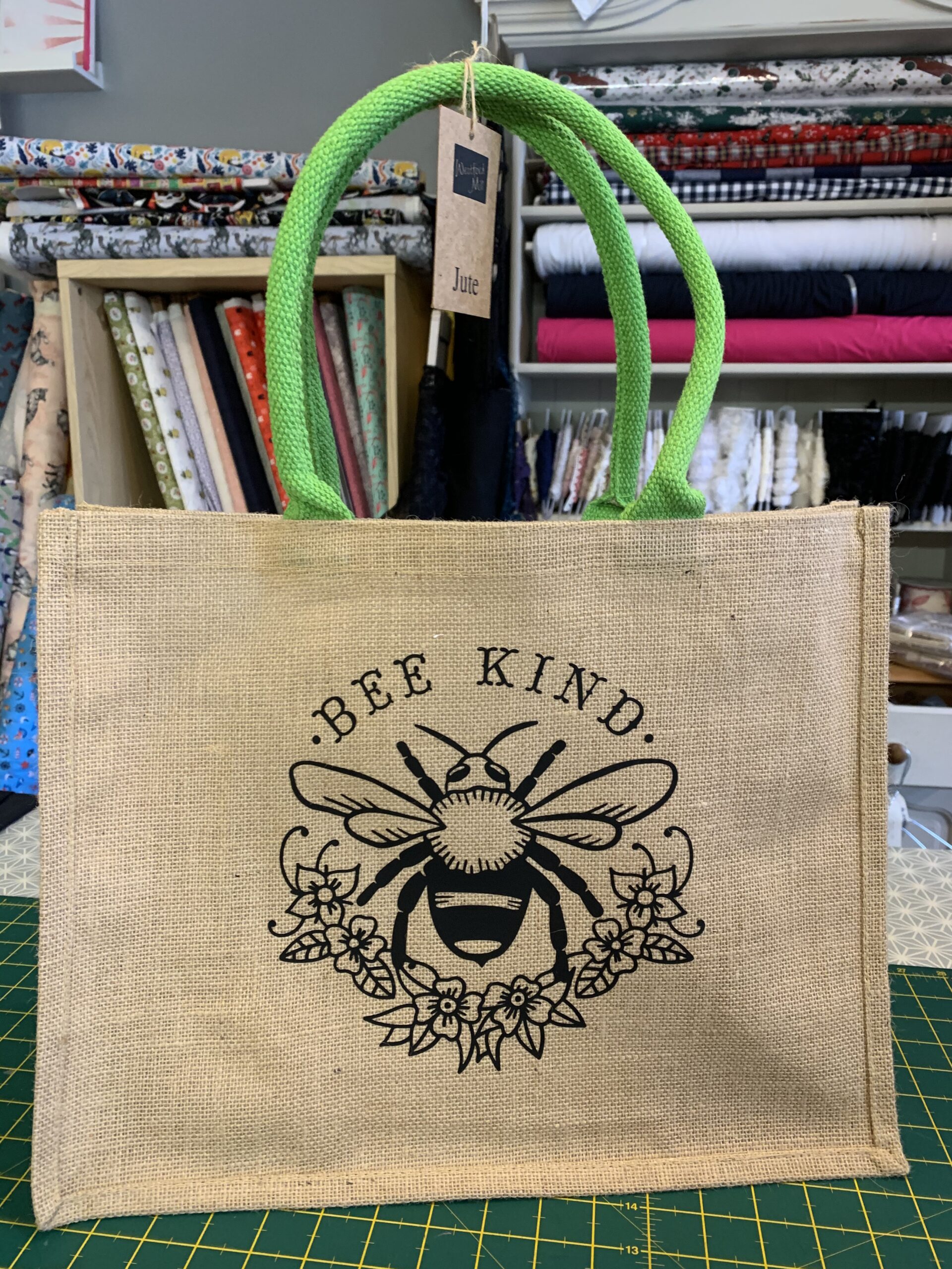 Bee Kind Tote Bag - Mrs Sew N Sew Shop